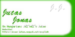jutas jonas business card